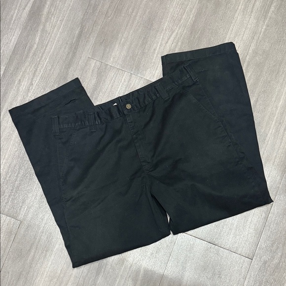 Men's Work Carhartt Black Pants - Picture 1 of 5